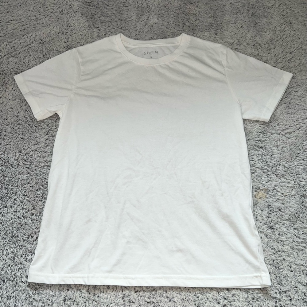 New Basic White Tee Size S